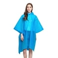 thumbnail image 4 of LKWLPD Rain Ponchos Raincoats for Adults Women Men Reusable Rain Jacket Coats with Hood for Family Park Travel, 4 of 6