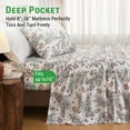 thumbnail image 4 of Gogreen 4PC Queen Sheet Set Deep Pocket Fit 16", Breathable Microfiber Soft Queen Sheet Set Warm Sheets, Luxury Hotel Style Home Decor Queen Bed Sheet Set, Gift for Women, Men - Christmas Nuts, 4 of 23