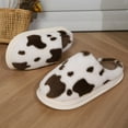 thumbnail image 6 of Fuzzy Plush Slippers for Women Non Slip Fluffy Winter House Shoes Indoor Soft Warm Furry Lined Bedroom Slides, 6 of 7