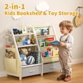 thumbnail image 4 of Estantería y organizador de juguetes Twinkoo Kids Estantería de 3 niveles, 4 of 8