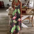 thumbnail image 3 of Flamingo Pattern Sleeveless Dress Women's Luxury Party Dress Birthday Dresses for Women, 3 of 7