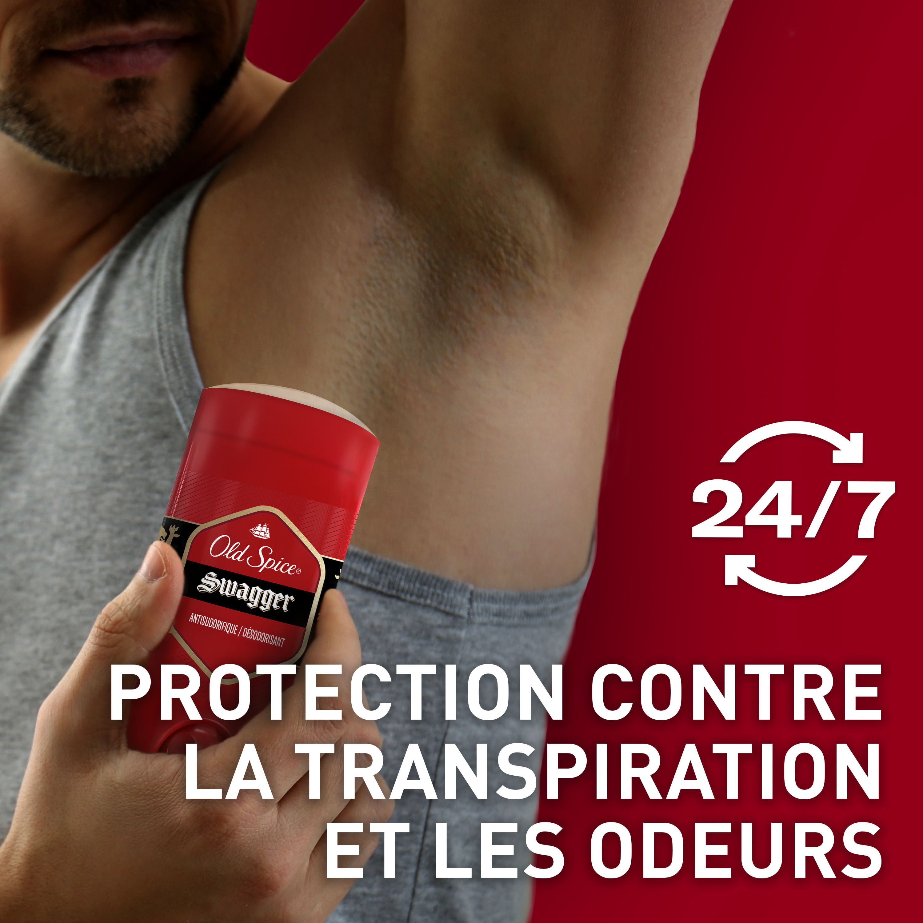 Antisudorifique et désodorisant Old Spice Red Zone Swagger pour hommes 73 g, fanfarons