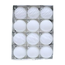 YFTDEF Christmas Decorations 12Pcs Flocked Balls, White Plush Ornaments, Vintage Style Home Decor, Easy to Hang Christmas Tree Accessories for Holiday Season, 2.38in