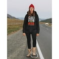 thumbnail image 3 of California Republic Women's Hoodie - Retro California Flag Pullover - Soft, Warm, and Comfortable - Perfect Birthday Gift - Celebrate Californian Pride in Style - Black Small, 3 of 5