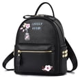 thumbnail image 1 of Women Mini Backpack Fashion Simple Flower Casual Daypack Faux Leather Backpack, 1 of 10