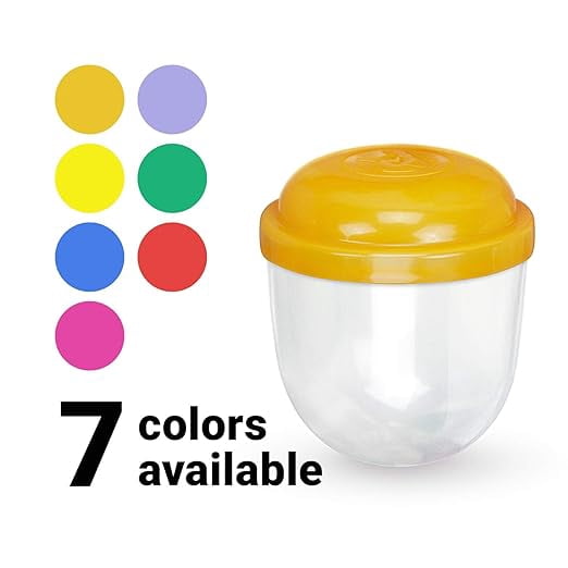 Entervending Vending Machine Capsules - 2 Inch Frosty-Clear Acorn Capsules - 50 Pcs Empty Toy Capsules - Orange Plastic Capsules for Toys - 51 mm Prize Machine Capsules - Claw Machine Containers