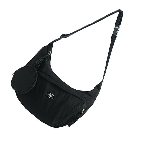FENOHREFE Women's Nylon Dumpling Bags Crossbody Bag With Multi Pockets Shoulder Purse For School Work Or Leisure Activities