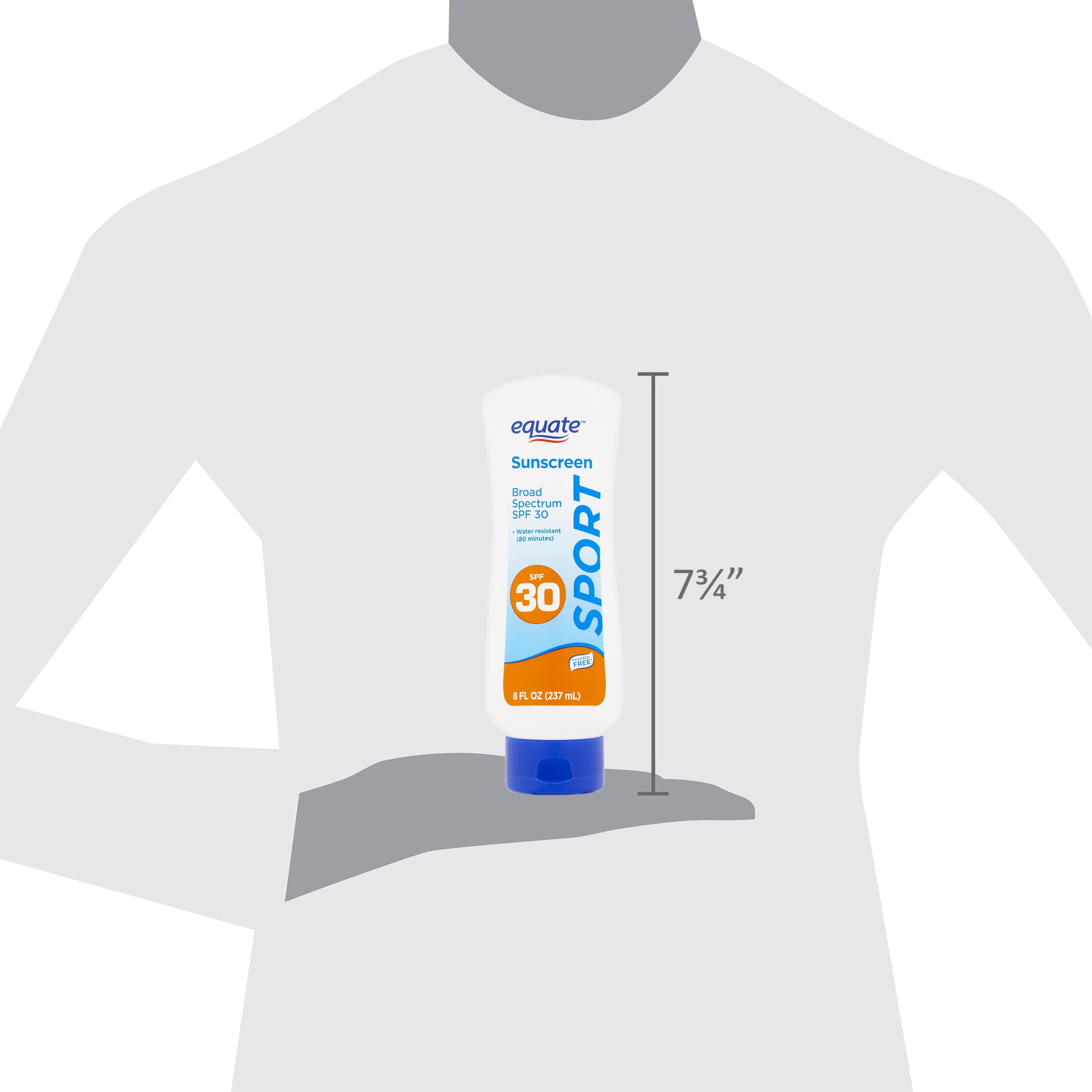 Equate Sport Sunscreen Lotion, SPF 30, 8 fl oz