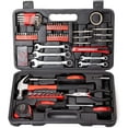 thumbnail image 3 of Cartman 148 Piece Tool Set General Home Household Hand Tool Kit with Plastic Toolbox Storage Case, Included Socket and Wrench, 3 of 5