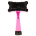 thumbnail image 1 of Cepillo para mascotas con partículas de masaje autolimpiables que eliminan el pelo suelto. Peine de aseo para perros y gatos. Color rojo rosa., 1 of 1