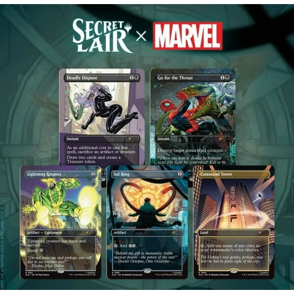 Magic the Gathering Secret Lair x Marvel's Spider-Man: Villainous Plots (Non-Foil)