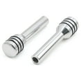 thumbnail image 2 of Unique Bargains 4Pcs Silver Tone Metal Front Rear Door Lock Knob Cover for Car Interior, 2 of 2
