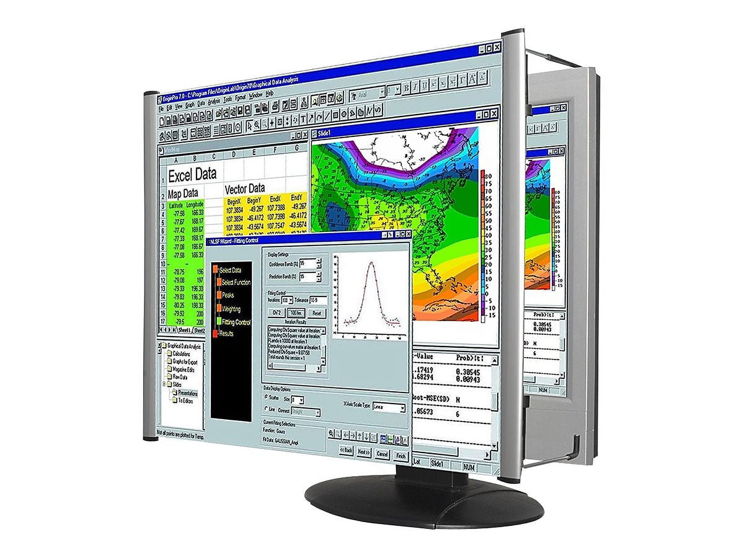 Kantek, KTKMAG22WL, Fresnel Wide-screen Monitor Magnifier Lens, 1 Each, Aluminum