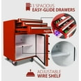 thumbnail image 2 of Koolatron Tool Chest Fridge 1.8 cu ft Rolling Fridge w/ Tool Drawers Red, 2 of 11