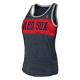 thumbnail image 2 of Women's 5th & Ocean by New Era Heathered Navy Boston Red Sox Tank Top, 2 of 3