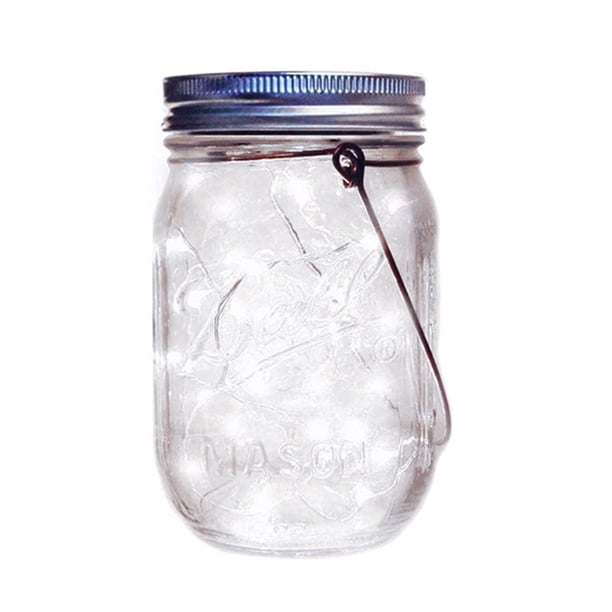 10/20LED Solar Fairy String Light Mason Jar Garden Decoración de boda al aire libre