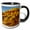 Black/White, variant on 3drose, Usa, Utah, Capitol Reef National Park. Rock Formations in Cliff., 11oz Two-tone Green Mug