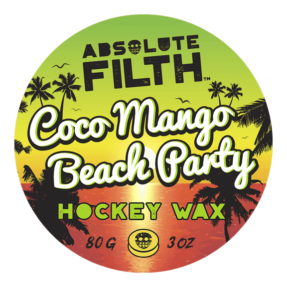 Absolute Filth - Hockey Wax - Premium Hockey Stick Wax for Maximum Grip & Protection (Coco Mango Beach Party)