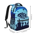 thumbnail image 2 of Fotbe Halloween Trick Or Treat Mochila Casual con Estampado para Escuela, Viajes y Actividades al Aire Libre - Duradera, Ligera y Cómoda, 2 of 5