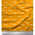 thumbnail image 1 of Soimoi Cotton Poplin Fabric Fox Animal Print Fabric by Yard 42 Inch Wide, 1 of 1