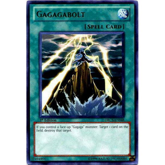 YuGiOh Order of Chaos Rare Gagagabolt ORCS-EN048