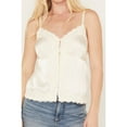 thumbnail image 3 of Shyanne Women's Button Front Lace Trimmed Tank Top - SWSP23W86-CRM X-  US, 3 of 4