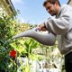 thumbnail image 5 of Regadera de plástico de gran capacidad con pico largo y asa para jardinería interior y exterior y cuidado de plantas, blanca o gris, 5 of 6