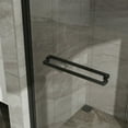 thumbnail image 3 of Topcobe 60" W X 72" H Double Sliding Glass Shower Door Aluminum Framed Shower Enclosure with Clear Tempered Glass, Stainless Steel Hardware, Walk In Shower Kit, Bathroom Glass Door, Matte Black, 3 of 8