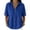 BU1, variant on Womens Solid Color Blouses Collared V Neck Short Sleeve Button Front Loose Fit Lightweight Summer Shirt Tops