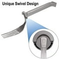 Lightweight Swivel Dining Kitchen Utensil Set for Arthritis, Hand