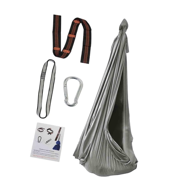 Columpio para interiores y exteriores, duradero, colgante, para niños en casa y al aire libre gris y m