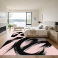 thumbnail image 3 of ODIKA 4' x 6' Machine Washable Non-Slip Area Rug, abstract print High Traffic Rug, Pink, 1149515, 3 of 7