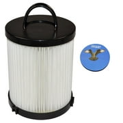 HQRP HEPA Filter Compatible with Eureka DCF-21, 68931, 68931A, EF91B, EF91, EF-91, 67821 Replacement fits Upright Vacuums + Coaster