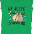 thumbnail image 4 of Inktastic My Auntie Loves Me with Sloth and Hearts Boys or Girls Baby Bodysuit, 4 of 5