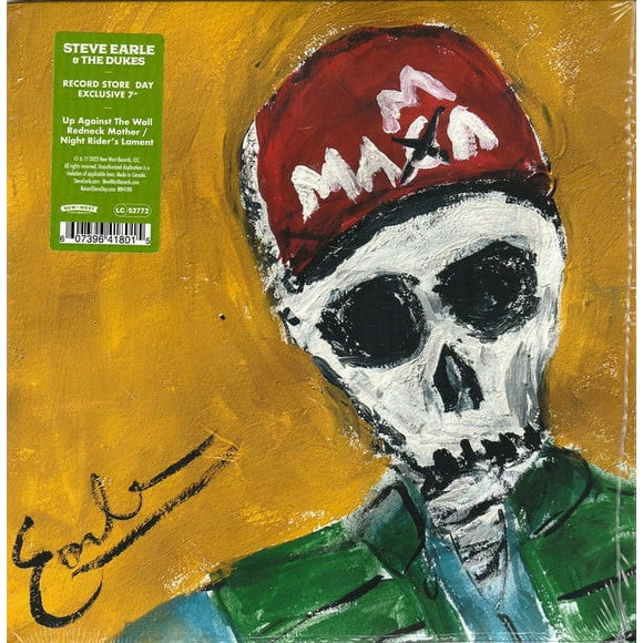 EARLE, STEVE RSD 2022 - UP AGAINST THE WALL REDNECK MOTHER / NIGHT RIDERÂS LAMENT (7" CLEAR VINYL)