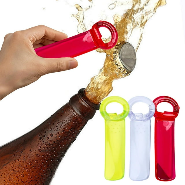 Sentmoon Beer Bottle Opener Beer Bottle Opener Plastic Colored Beer Bottle Opener Durable Portable Bar Tool Easy Grip Multi Color Beverage Cap Remover Lightweight Handy Kitchen Accessory