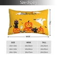 thumbnail image 2 of Zufioo Happy Halloween1 Print Double-Sided Throw Pillow Cover, Pillow Protector Home Decor - With Hidden Zipper, Suitable for Bedroom, Living Room, Car Interior-16"x24", 2 of 6
