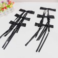 thumbnail image 6 of Ksopiavobs 6pcs Bow Hair Clips for Women Girls, Hair Bows Ribbons for Hair Bowknot Hair Clips with Long Tail, Coquette Long Hair Accessories Barrettes Hair Clips With Bow (Black), 6 of 7