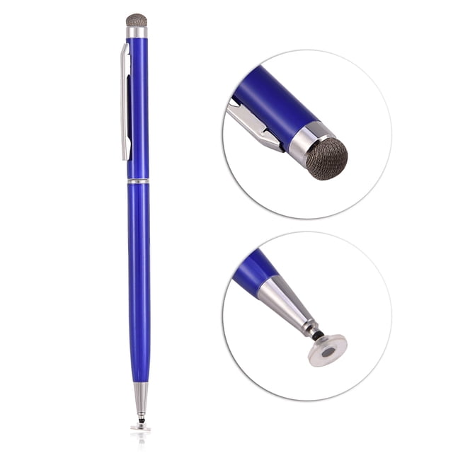 M Buder Lápiz Óptico Capacitivo Universal de Repuesto con Punta de Tela para iOS Samsung Pantallas Táctiles Azul, Longitud 21.00 cm / 8.26 inches, Alta Precisión y Sensibilidad sin Batería 1 Pieza