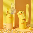 thumbnail image 5 of - Portalápices con forma de pato amarillo de dibujos animados, contenedor creativo de papelería para niños, portalápices, 5 of 5