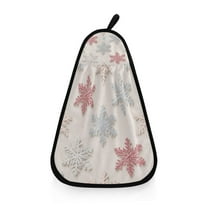 Hanging Hand Towels For Kitchen Bathroom Home Decor Lightweight Snowflake