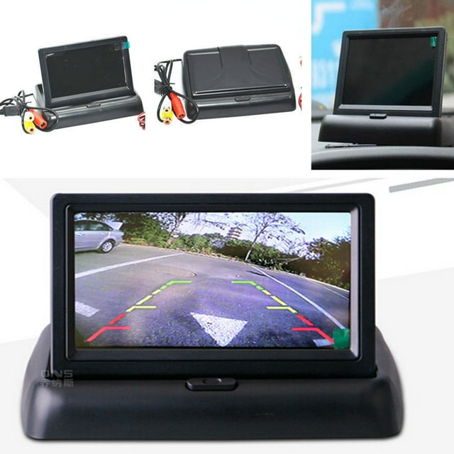 Écran Couleur de Stationnement Pliable avec Écran LCD TFT 4.3 Pouces
