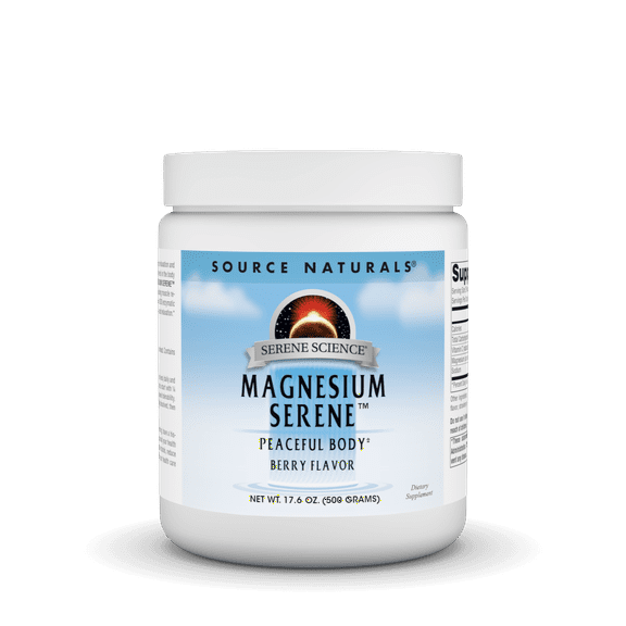 Source Naturals Serene Science Magnesium Serene, Peaceful Body, Berry Flavored, 17.6 Ounces