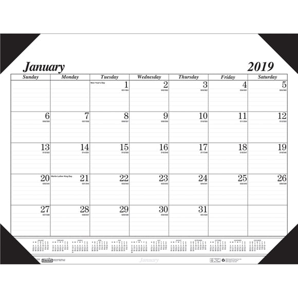 Economy Desk Pad 12 Months Jan -