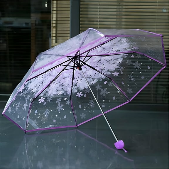 GJX Bubble Clear Umbrella for Weddings, Bulk Large Adult Transparent Umbrella Windproof Dome Rain Bubble Umbrella