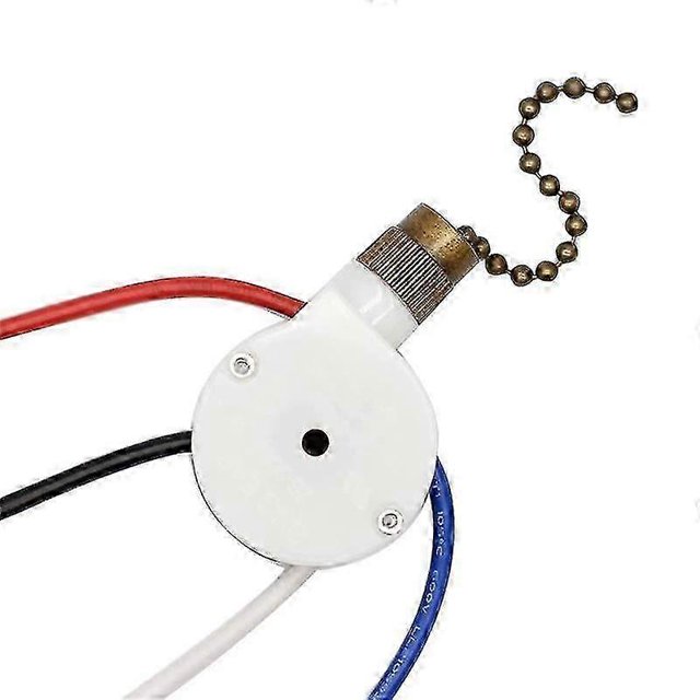 1pcs Ceiling Fan Lights Switch Zingear Ze-208s E89885 3 Speed 4 Wire Fan Switch Pull Chain ,fan Lig