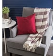 thumbnail image 6 of DII Rustic Farmhouse Cotton Cabana Striped Throw Blanket, Blackberry, 6 of 10
