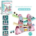 thumbnail image 4 of Education1 Hot Children's Assembled Gliding Rail Car Parking Lot Model Combination Toy Set, 4 of 6