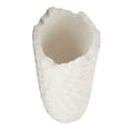 thumbnail image 4 of CosmoLiving by Cosmopolitan  White Porcelain Ceramic Decorative Vase with Hammered Design, 4 of 5