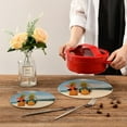 thumbnail image 2 of SKYSONIC 2Pcs Couple Pineapples Beach Pot Holders Trivets, Tropical Summer Cotton Thread Weave Trivet Heat Resistant Mats Pot Teapot Protection Table Decorative, 2 of 7